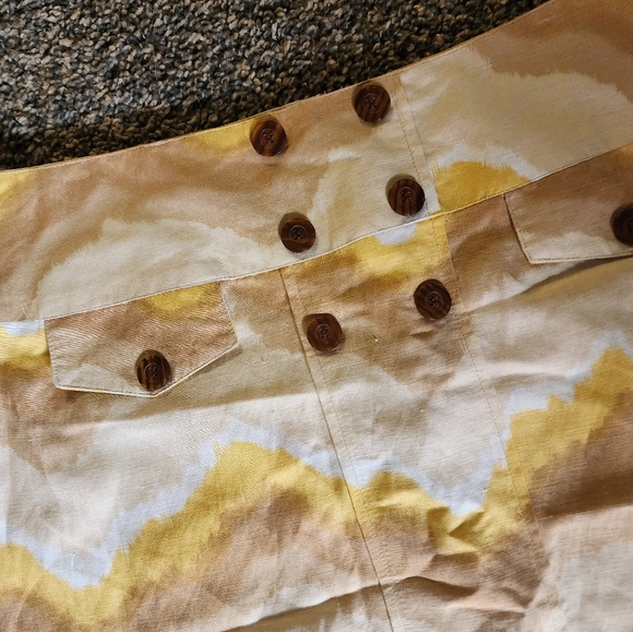 Sabrina Lauren New York Linen blend pencil skirt size 14 knee length - Picture 3 of 6